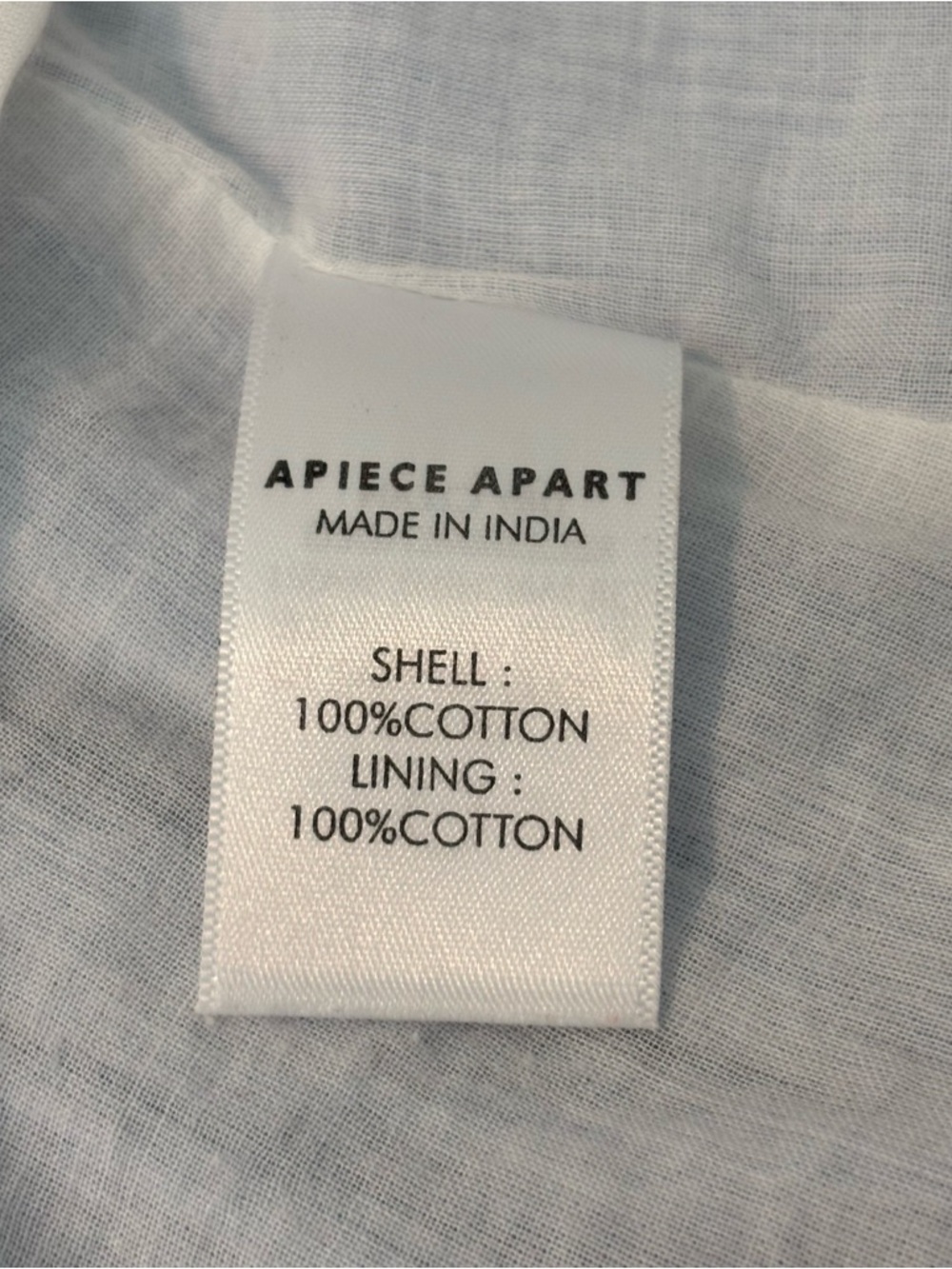 APIECE APART NEW YORK BOHEMIAN BABY BLUE LONG SLEEVE COTTON MIDI DRESS SZ 2-4 - Picture 7 of 12